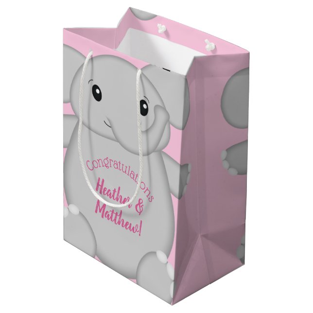 Rosa Elephant Baby Shower (Baksidan Vinklad)