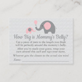 Rosa Elephant Baby Shower How Big is Mamma Belly