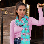 Rosa Elephant Blue Watercolor Chiffon Scarf<br><div class="desc">Denna vilda roligt,  abstrakt och moderna design med en rosa elefant med blå vattenfärgseffekt kommer säkert att få henne att le. Underbar gåva till tonårsflickan och till elefanten och Afrika älskare. Design © av TK Goforth. Alla höger reserverade</div>