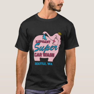 Rosa Elephant Car Tvättar Classic T-Shirt