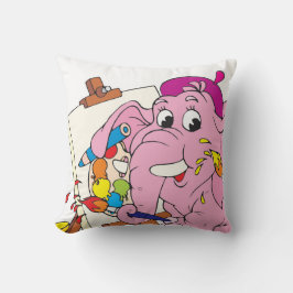 Rosa Elephant Decorative Pillow Kudde