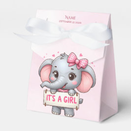 Rosa Elephant Favor Box Presentaskar