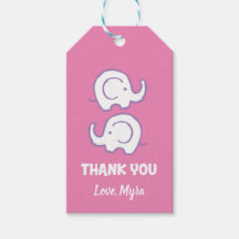 Rosa Elephant Gift Märkre