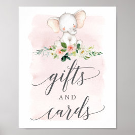 Rosa Elephant Gifts and Cards Sign Poster