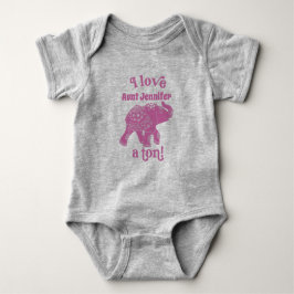 Rosa Elephant I Kärlek Namn a Ton Personlig T Shirt