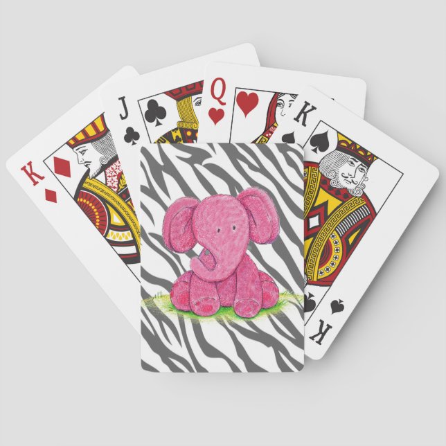 Rosa Elephant Kortlek (Baksidan)