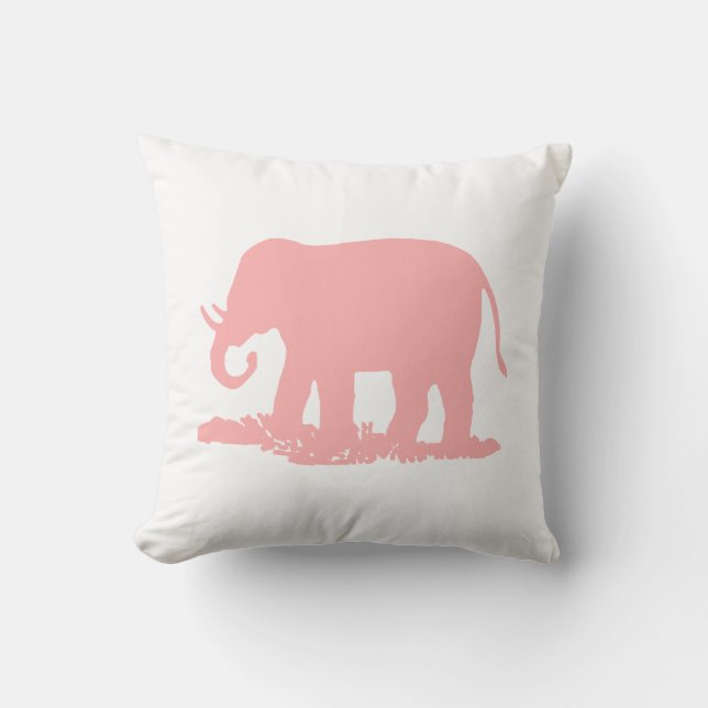 Rosa Elephant Kudde (Framsida)