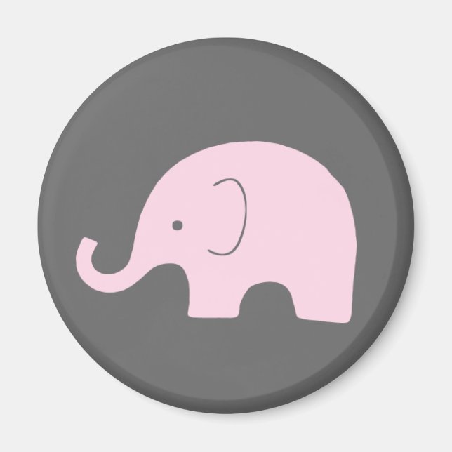 Rosa Elephant Magnet (Framsidan)