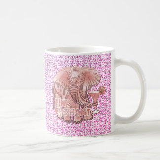 Rosa Elephant Mugg