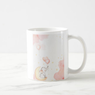 Rosa Elephant Mugg