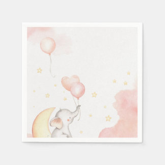 Rosa Elephant Napkin Pappersservett