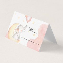 Rosa Elephant Placation Card Kort