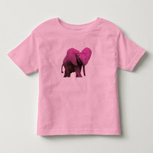 Rosa Elephant Småbarn T-shirt