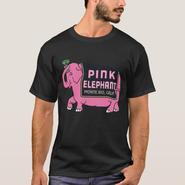 Rosa Elephant T Shirt (Framsida)