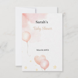 Rosa Elephant-tackkort Tack Kort