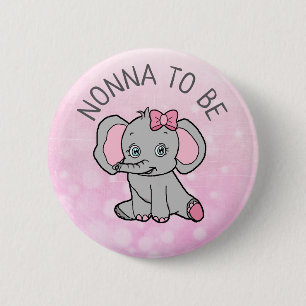Rosa Elephant ThLED Nonna Blommor Shower Knapp