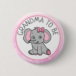 Rosa Elephant Thligma Grandma to be Baby Shower Knapp