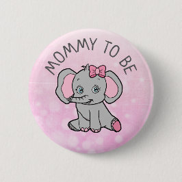 Rosa Elephant ThMeed Mamma to Be Baby Shower Knapp