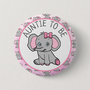 Rosa Elephant ThMeed Moster to Be Baby Shower Knapp
