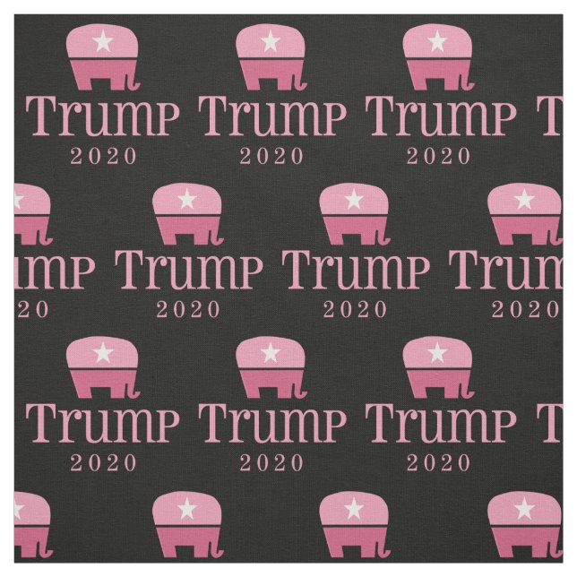 Rosa Elephant Women for Donald Trump 2020 Tyg (Provkarta)