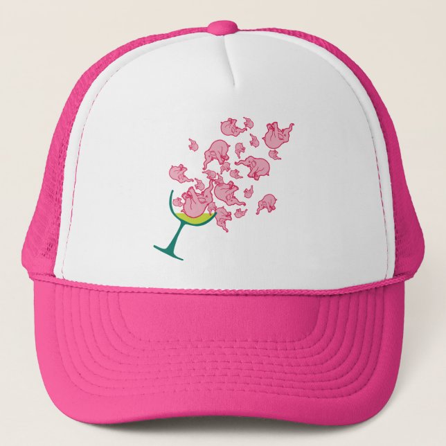 Rosa Elephants Keps (Framsida)