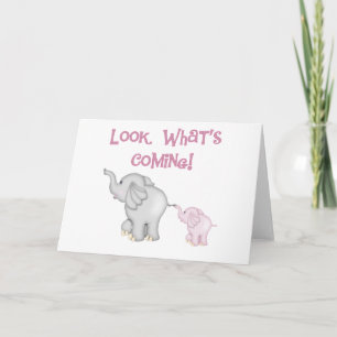 Rosa Elephants ser vad som kommer Kort