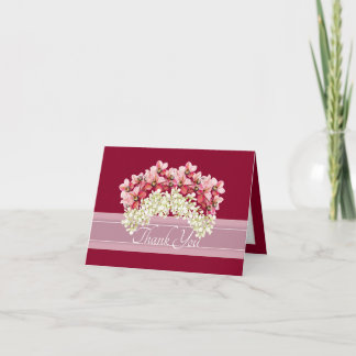 Rosa Elfenbens Dubbel Orkidé Girlang Elegant Tack Kort