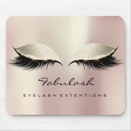 Rosa Elfenbenskusten Glitter Namn Beauty Lash Make Musmatta