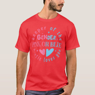 Rosa eller Blå Auntie Älskar Dig Förvarare Av Kön T Shirt