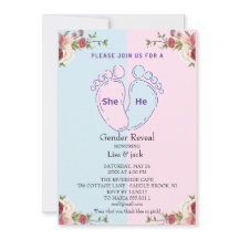 rosa eller blå baby-fot