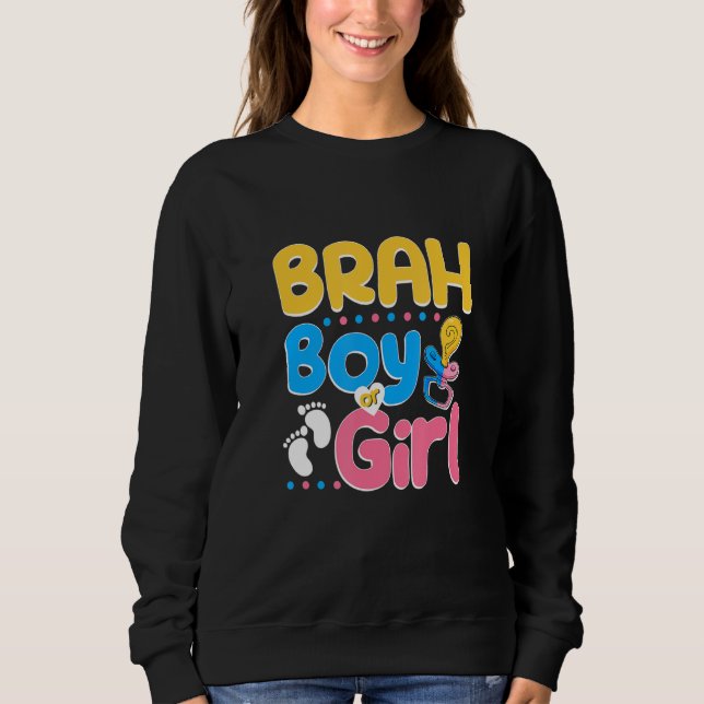 Rosa eller Blå Bror Älskar Dig Bäst Bror Alltid St T Shirt (Framsida)