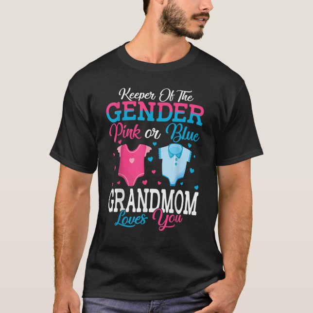 Rosa eller blå innehavare av Genderna farmor Kärle T Shirt (Framsida)