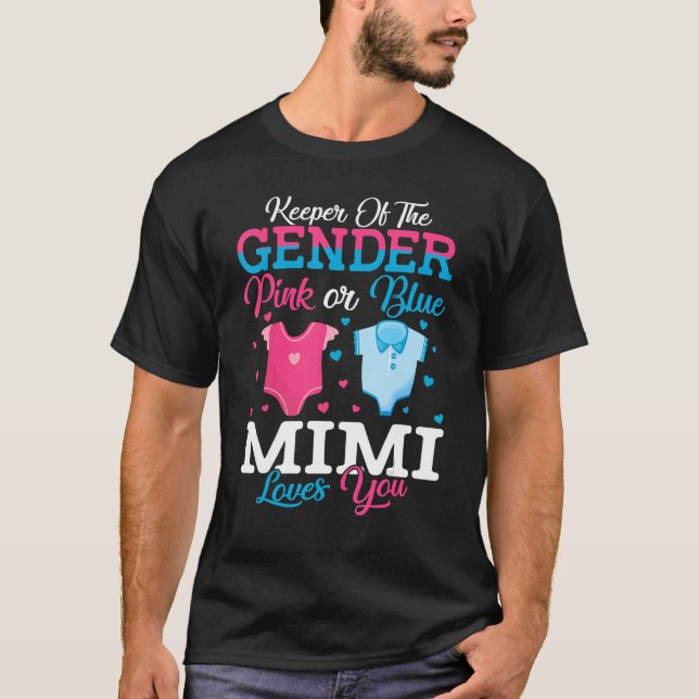 Rosa eller blå MIMI-innehavare av Genderna Mimi Kä T Shirt (Framsida)