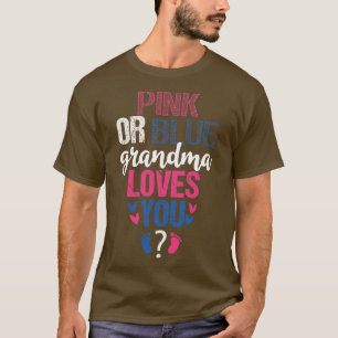Rosa eller blå mormor kärlek du 2 t shirt