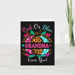 Rosa eller blå mormor Kärlek du leopard pumpkin Fa Kort