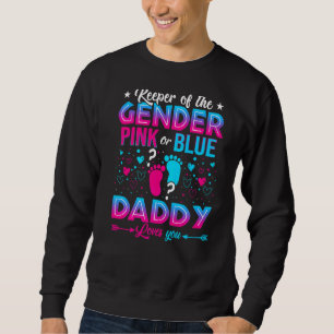 Rosa eller Blå pappa Kärlek Du Gender Cute Lång Ärmad Tröja