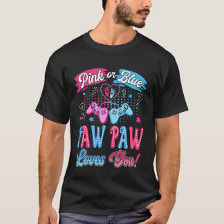 Rosa eller Blå Paw Paw Älskar Dig Video Spel Könsb T Shirt