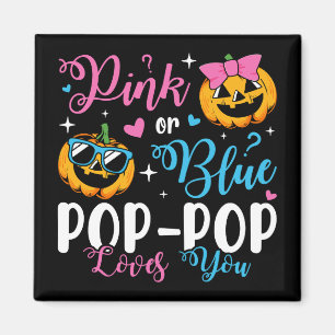 Rosa eller blå popup-Kärlek du pumpkin Baby Square Magnet