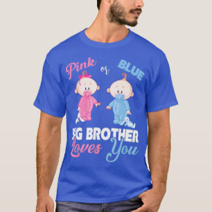Rosa eller Blå storebror Kärlek, visning av Gender T Shirt