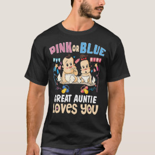 Rosa eller Blå Underbar Auntie Kärlek Du bästa Mos T Shirt