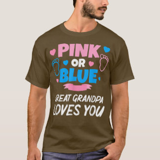Rosa eller blå Underbar farfar Kärlek Du Baby Gend T Shirt