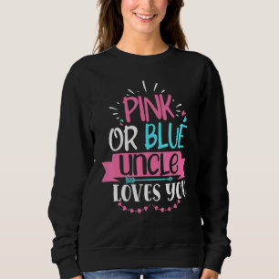 Rosa eller Blåmorbror Kärlek Du Gender Visa Announ T Shirt