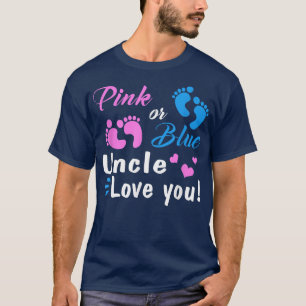 Rosa eller Blåmorbror Kärlek du Gender Visa Party T Shirt