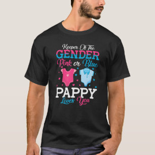 Rosa- eller blåpappersinnehavare i Genderna Pappy T Shirt