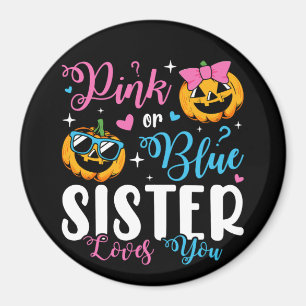 Rosa eller blåsister Kärlek du pumpar in Baby Circ Magnet