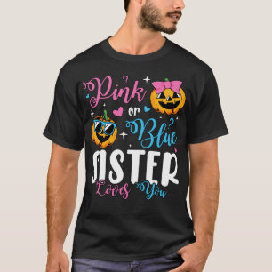 Rosa eller blåsister Kärlek du pumpkin Baby Manar T Shirt