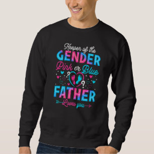 Rosa eller Blått Far Kärlek Du Gender Visa Cute Lång Ärmad Tröja