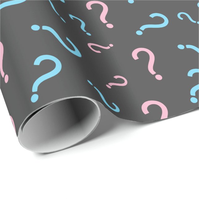 Rosa eller blått Gender Presentpapper (Rullad Hörn)