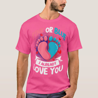Rosa eller blått jag Kärlek redan din Gender T Shirt