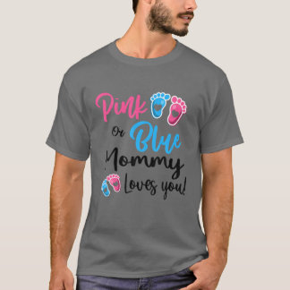 Rosa eller blått Kärlek Du Gender Visa kvinnor T Shirt